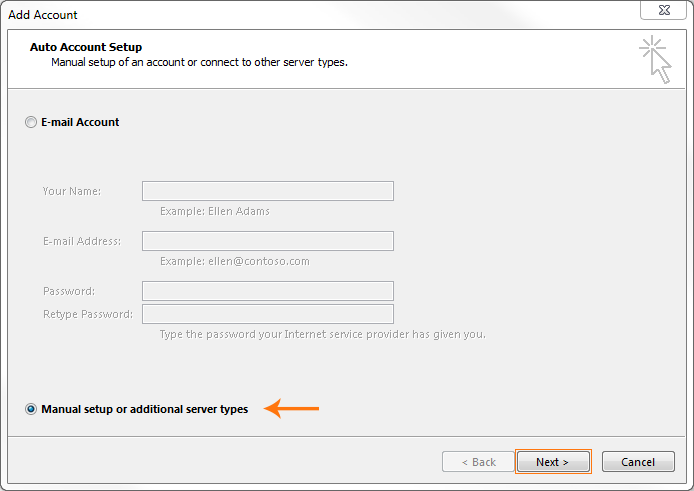اتصال ایمیل شرکتی به outlook